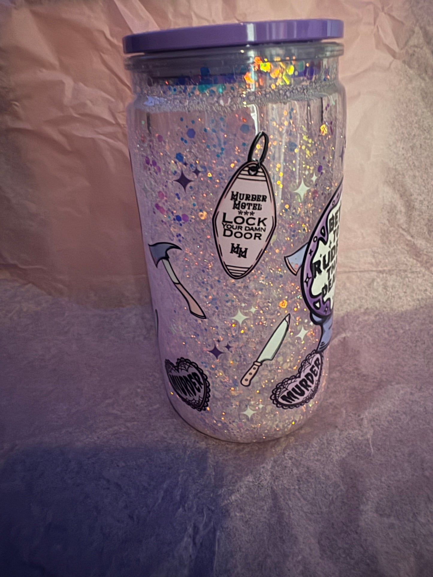 16 Oz SnowGlobe Tumbler