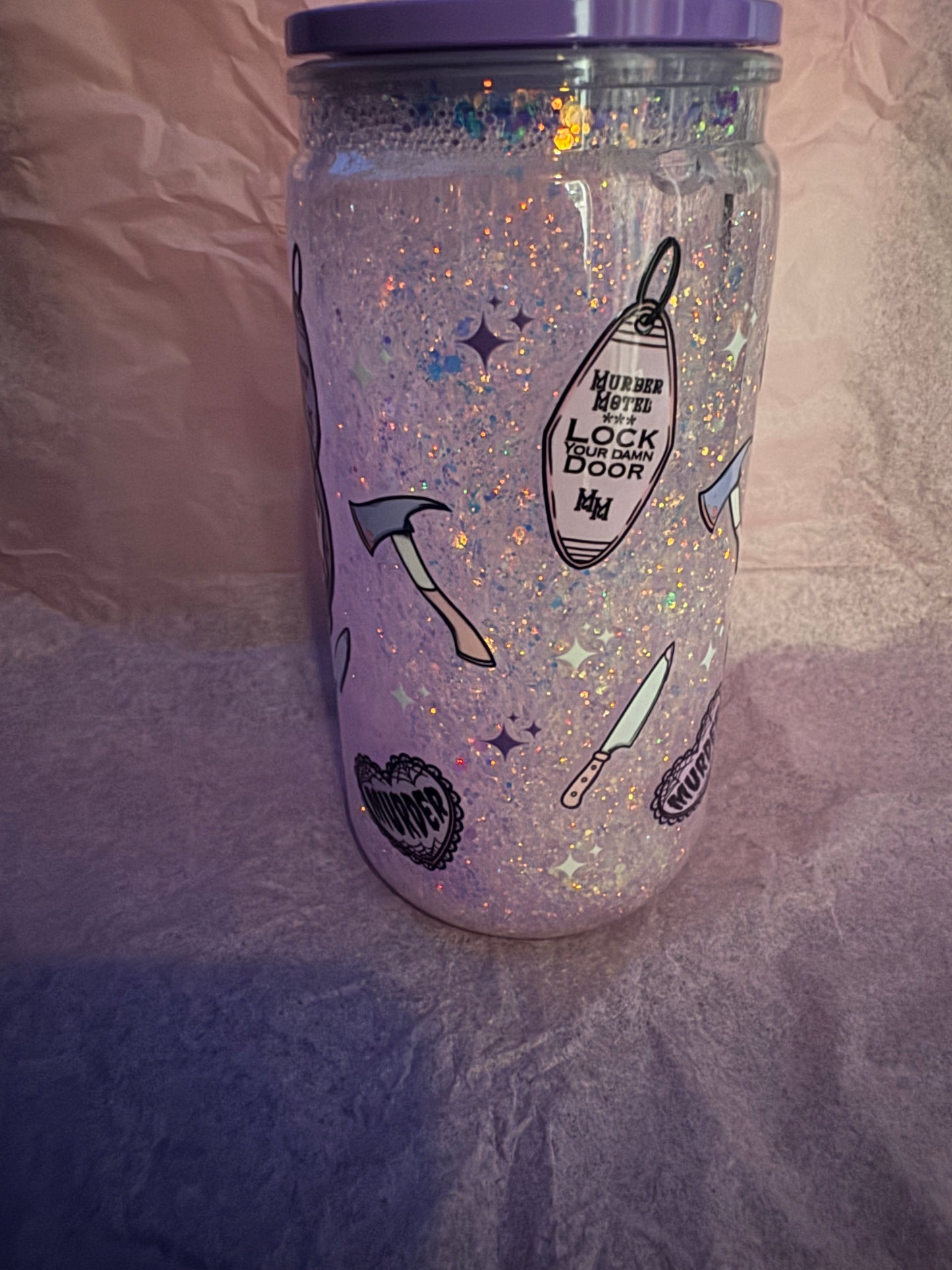 16 Oz SnowGlobe Tumbler