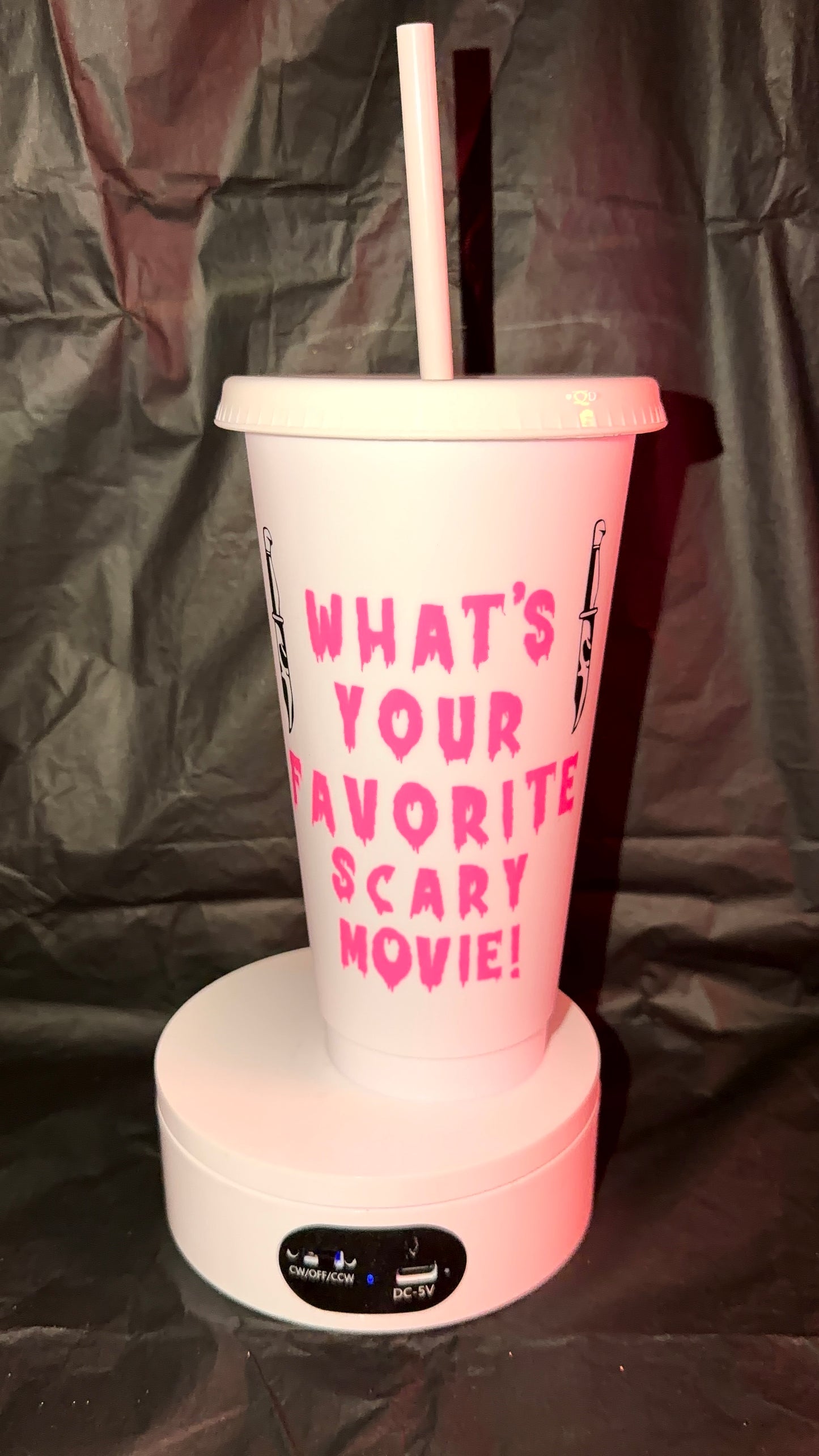Scream Vinyl Cold Cup 24oz