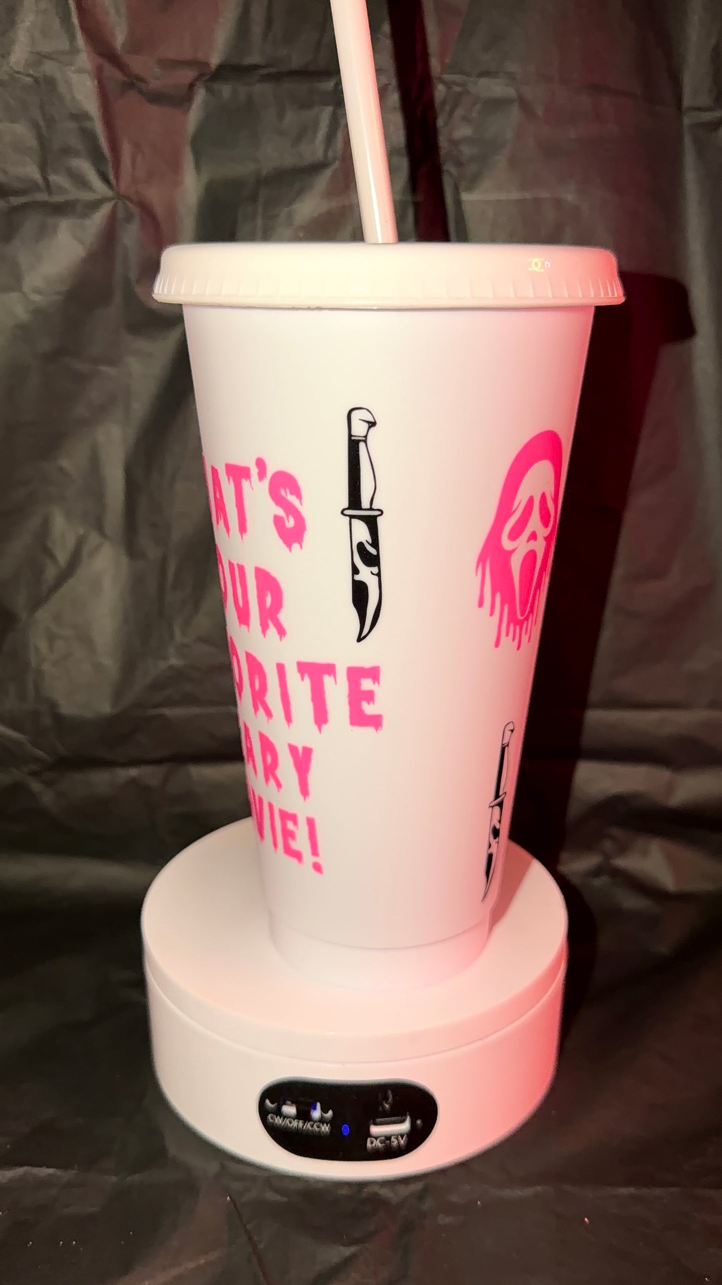 Scream Vinyl Cold Cup 24oz