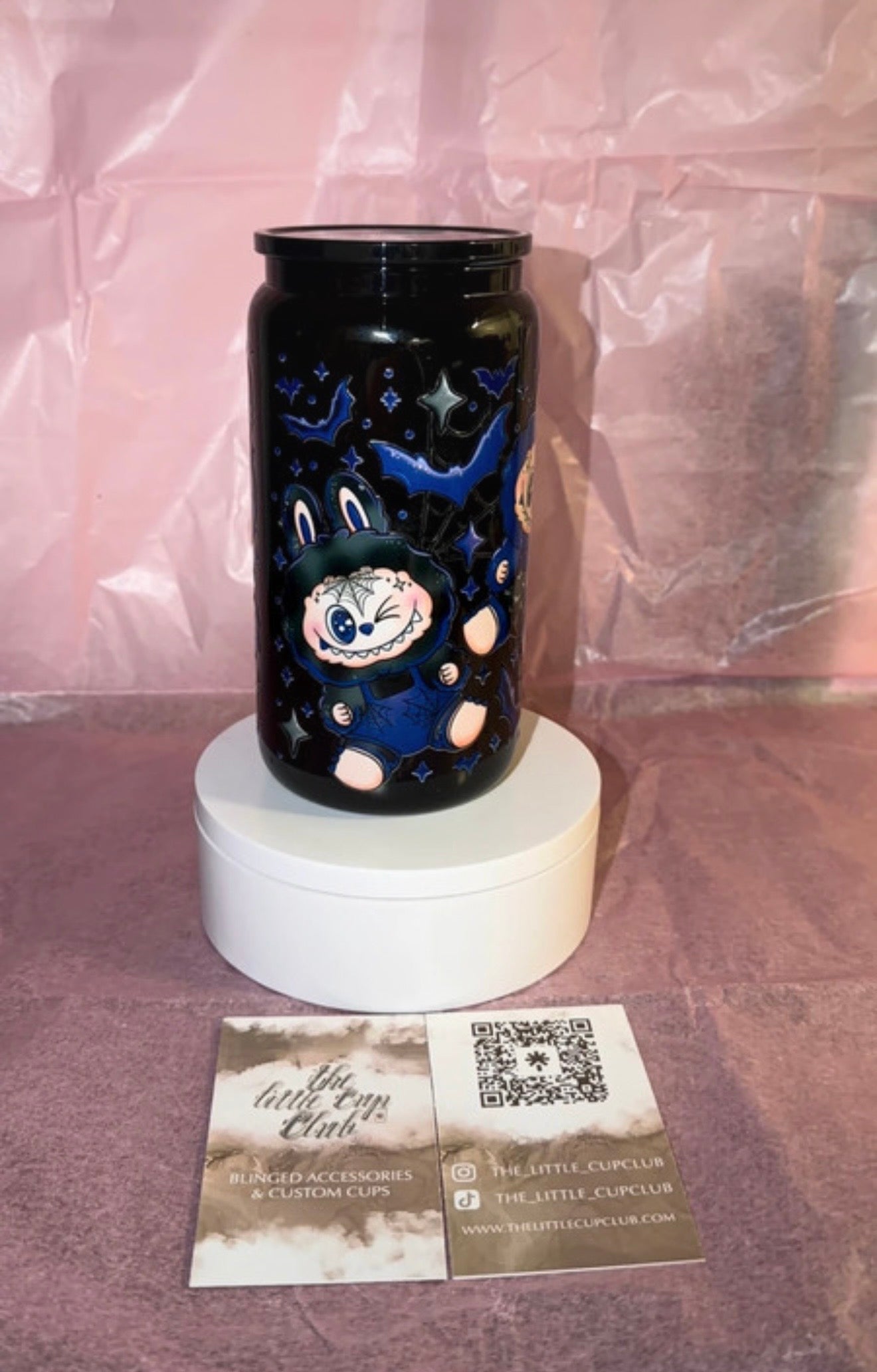 Spooky Monster 16oz Glass Tumbler