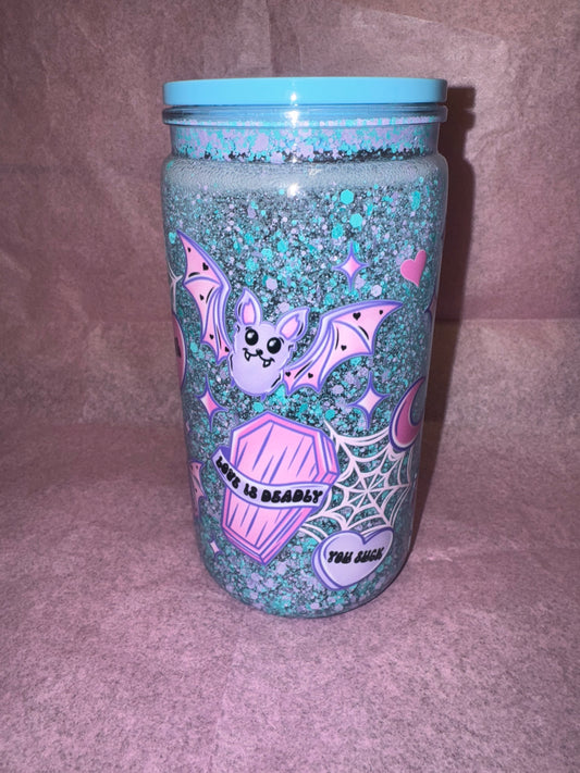 Snowglobe Tumbler 16Oz