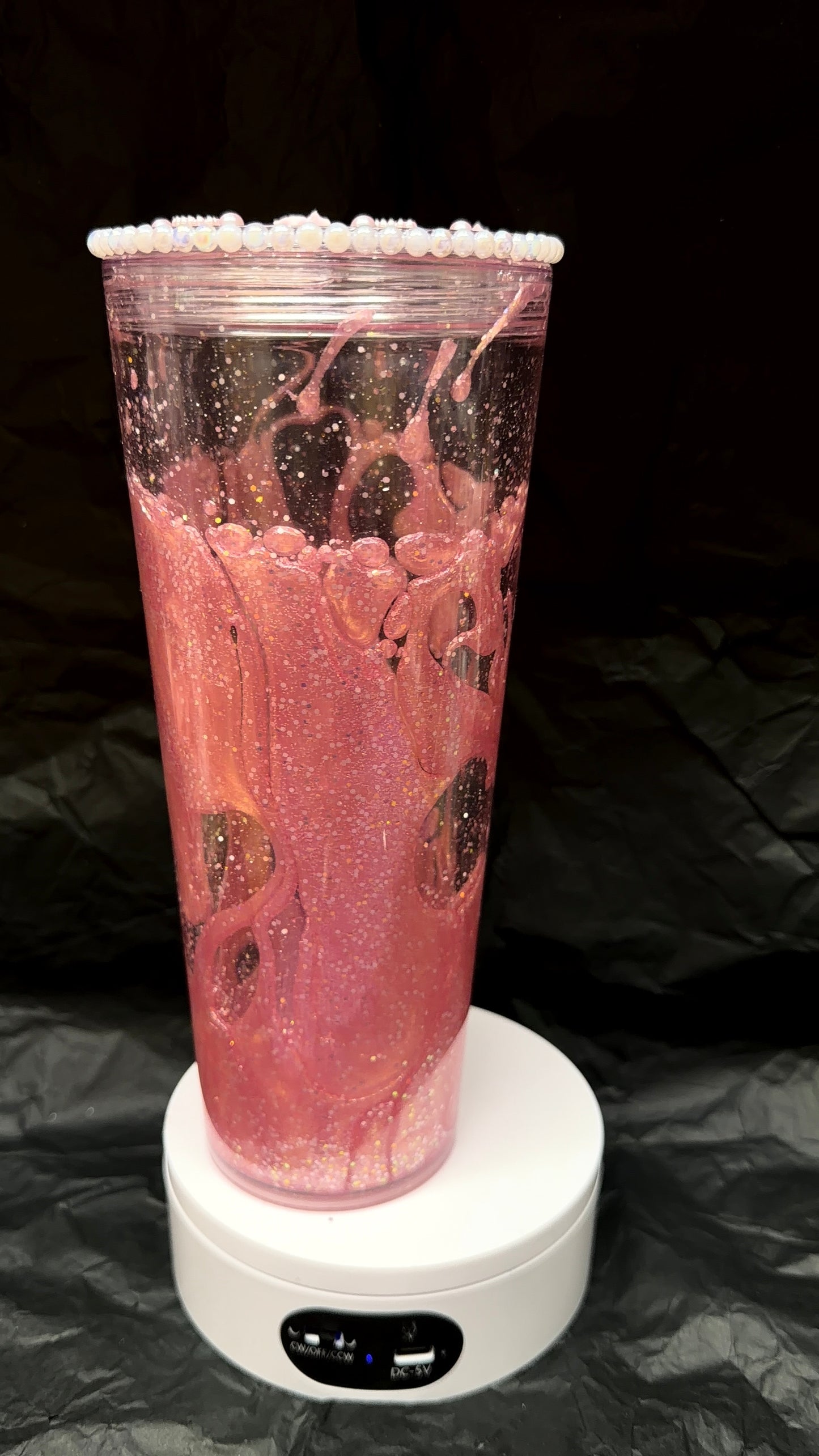 Pink Sparkly 24Oz Lava Tumbler