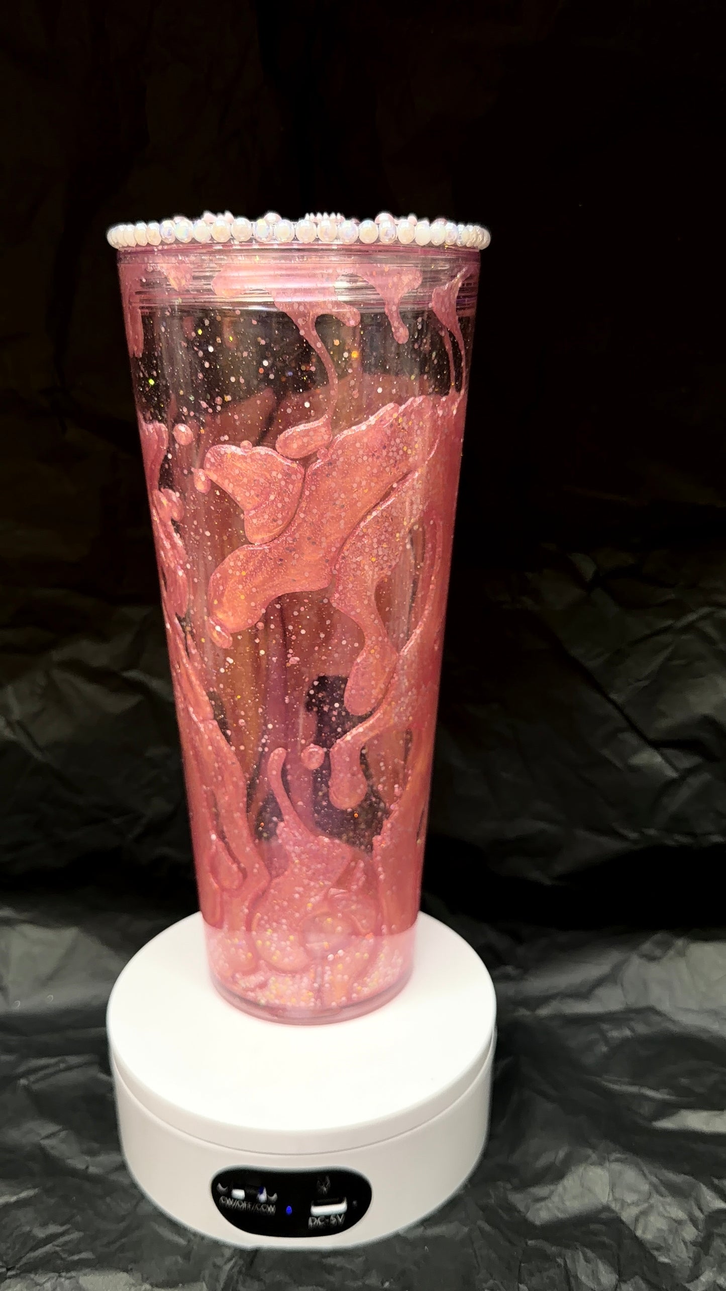 Pink Sparkly 24Oz Lava Tumbler