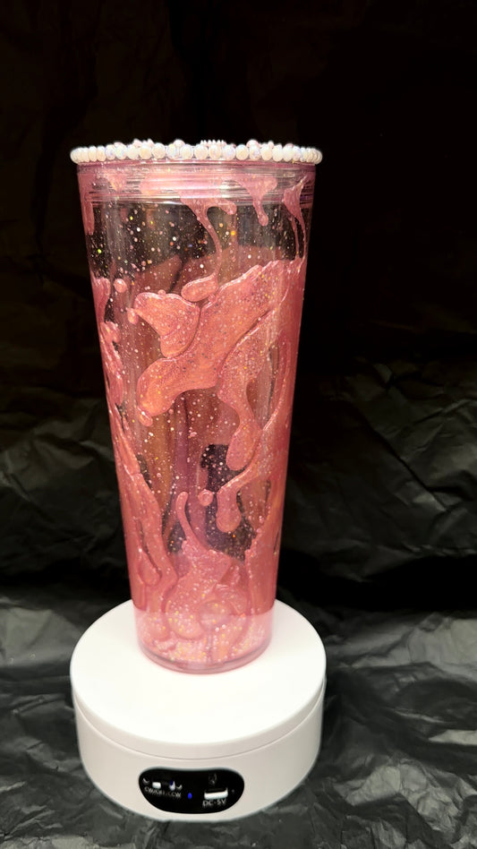 Pink Sparkly 24Oz Lava Tumbler