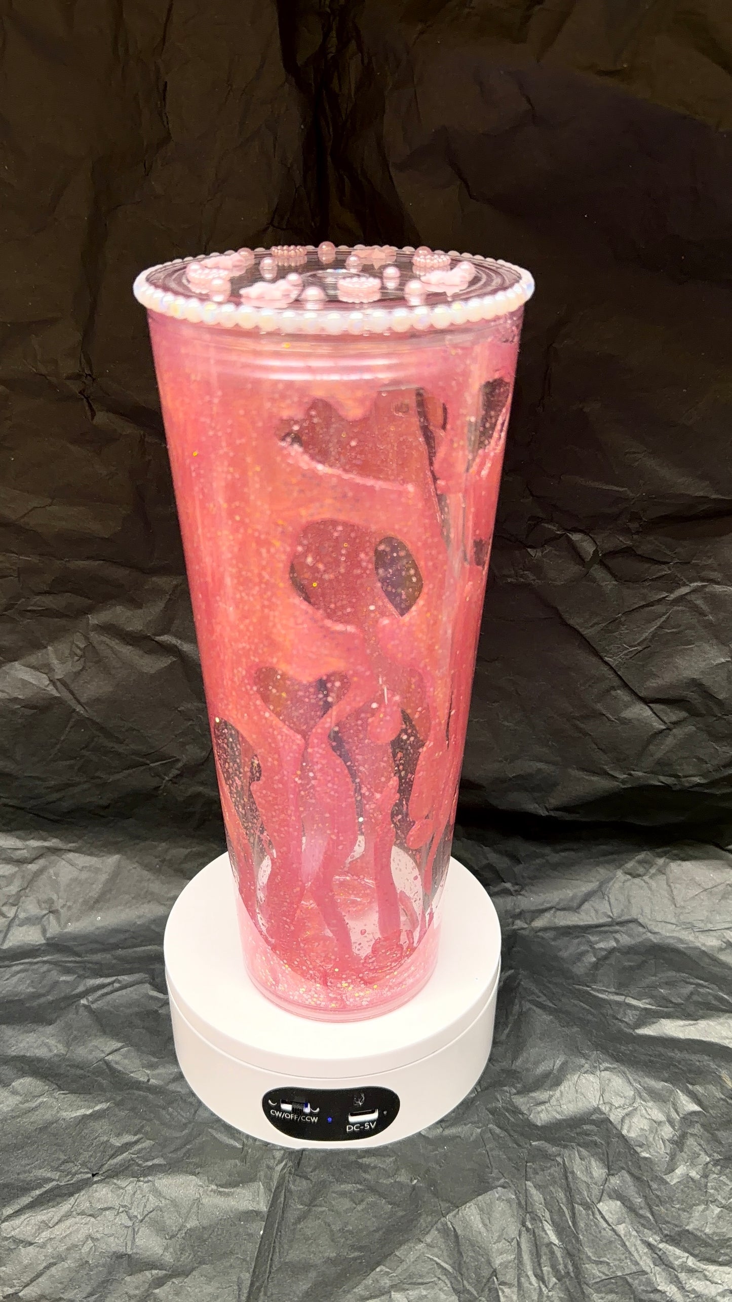 Pink Sparkly 24Oz Lava Tumbler