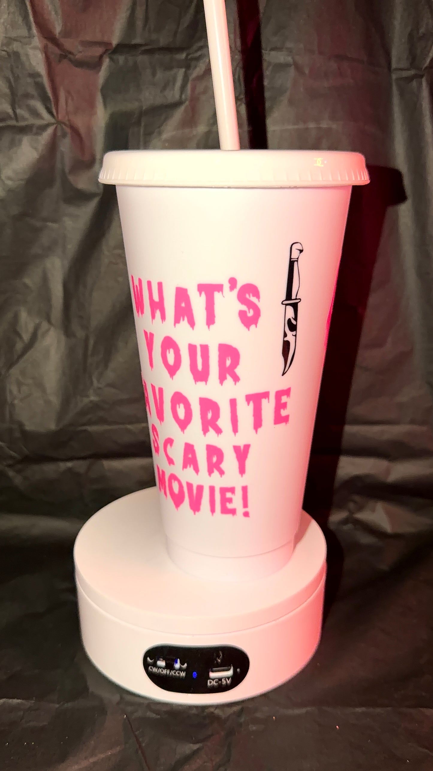 Scream Vinyl Cold Cup 24oz