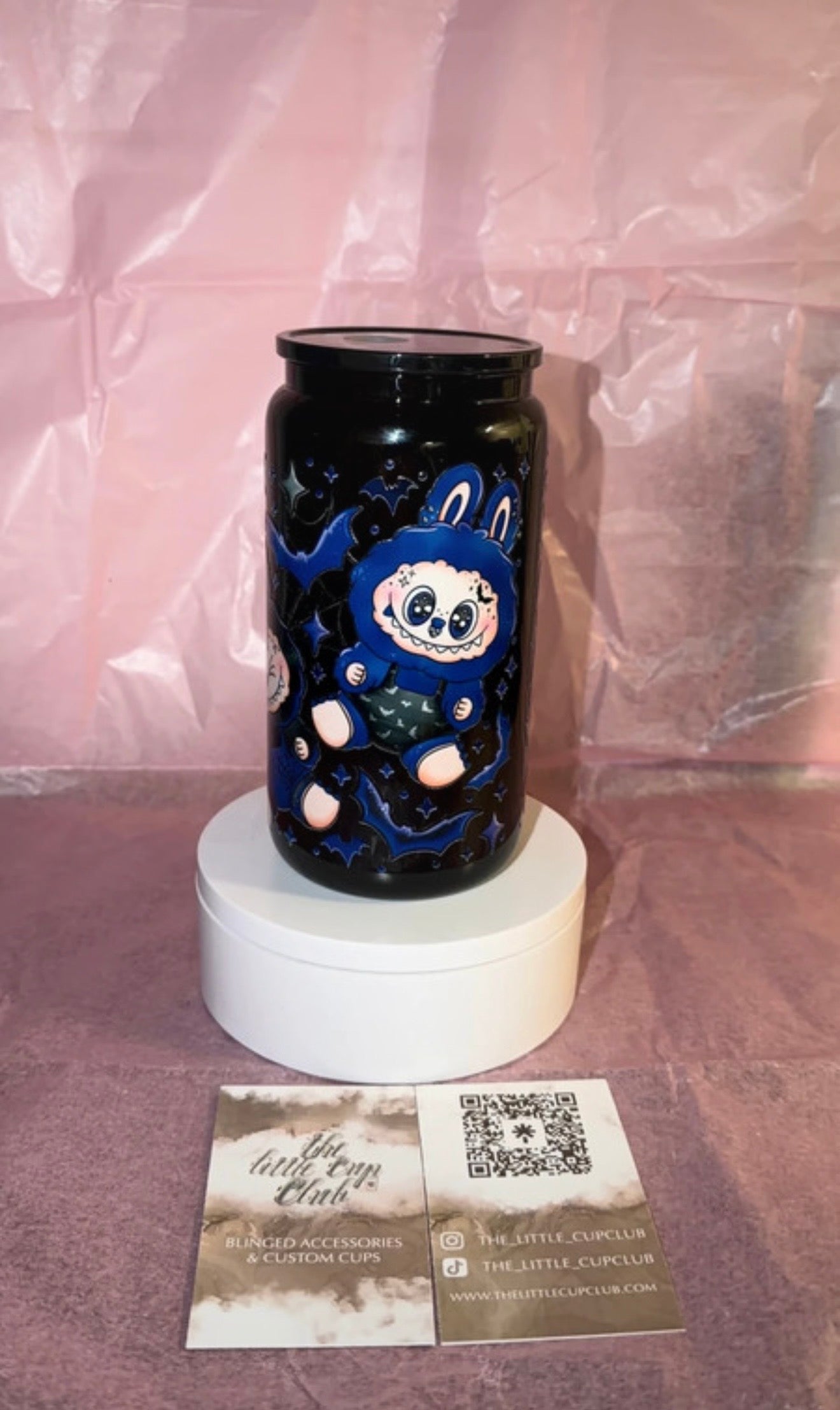 Spooky Monster 16oz Glass Tumbler