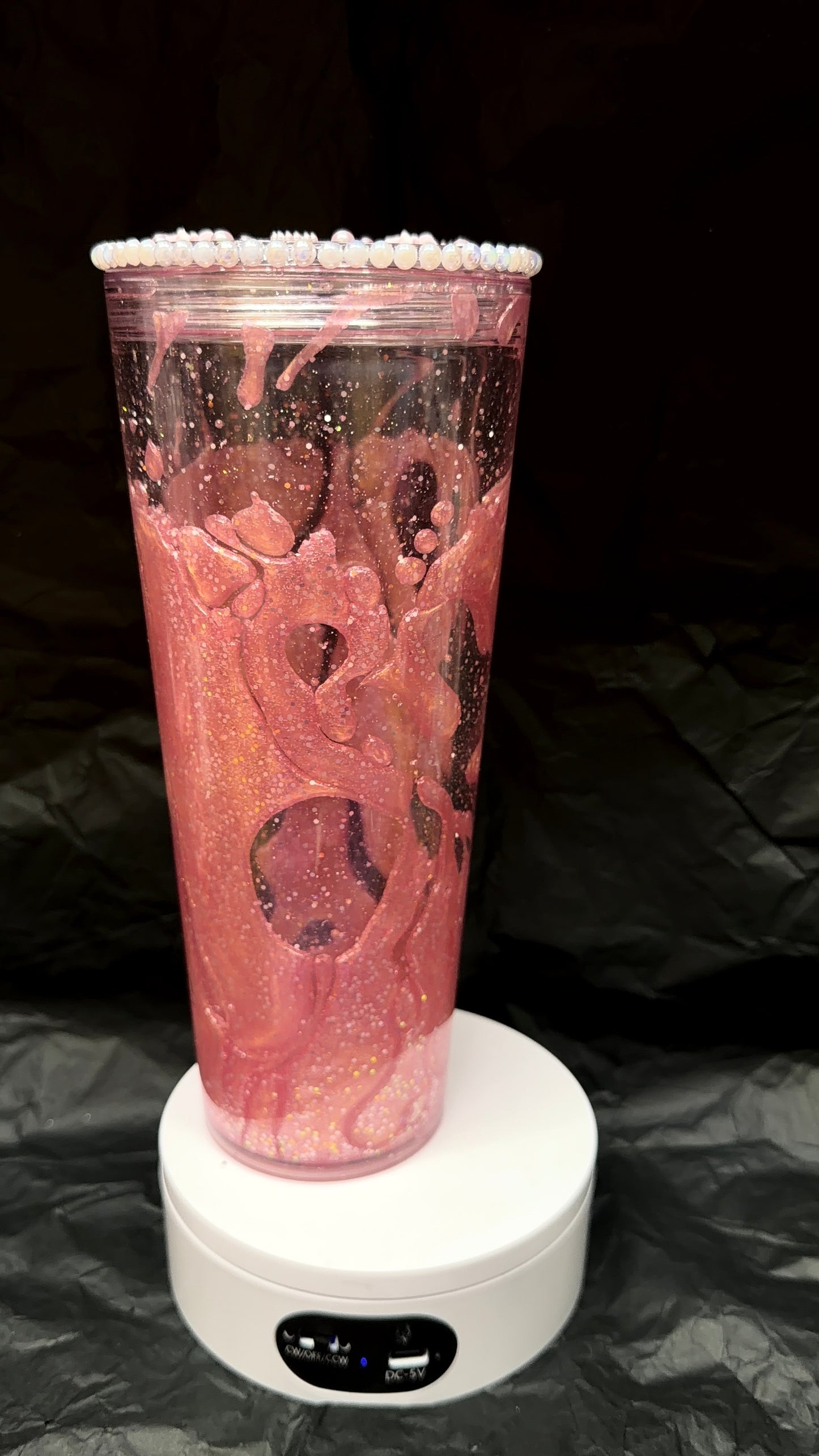 Pink Sparkly 24Oz Lava Tumbler