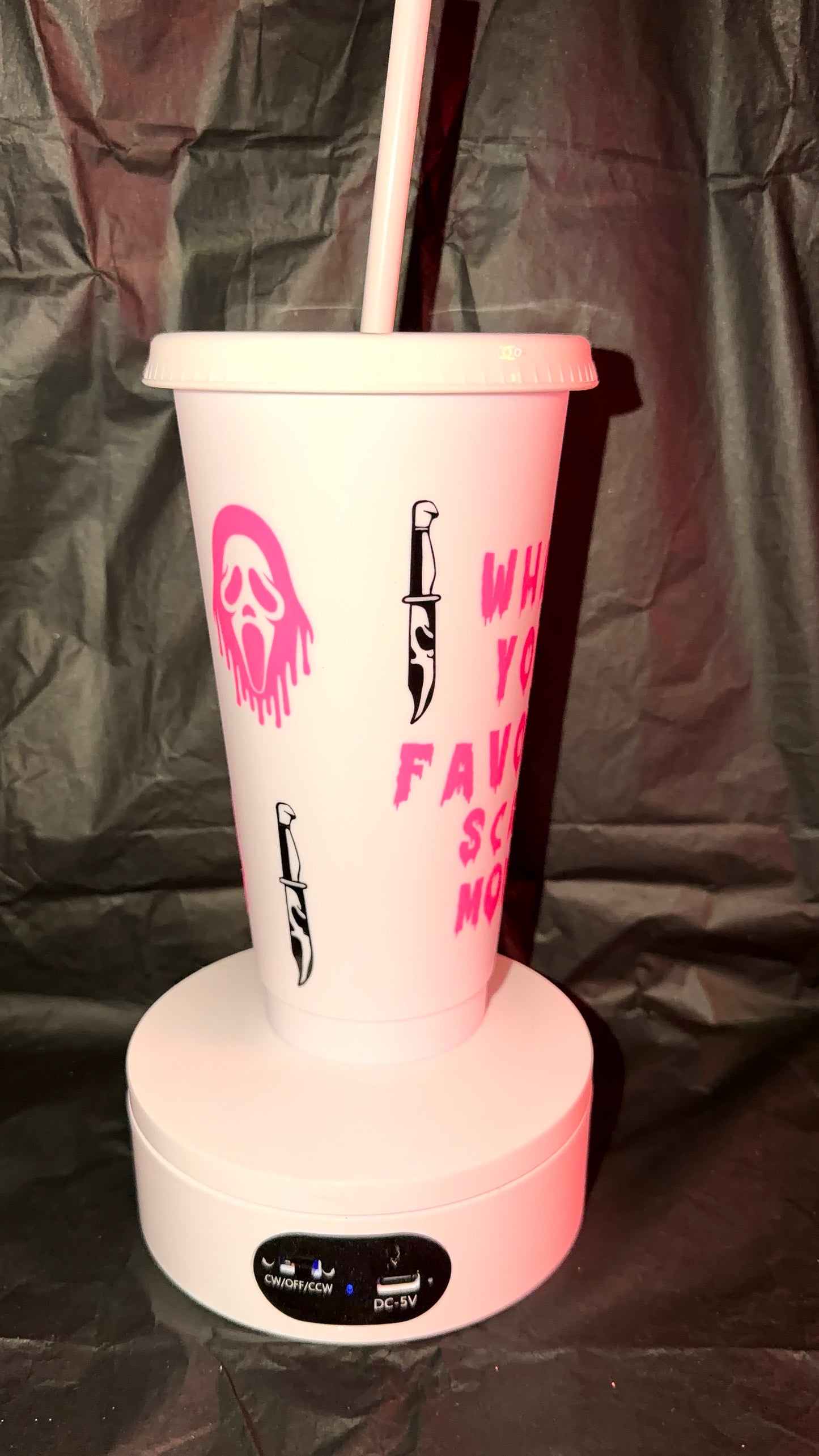 Scream Vinyl Cold Cup 24oz