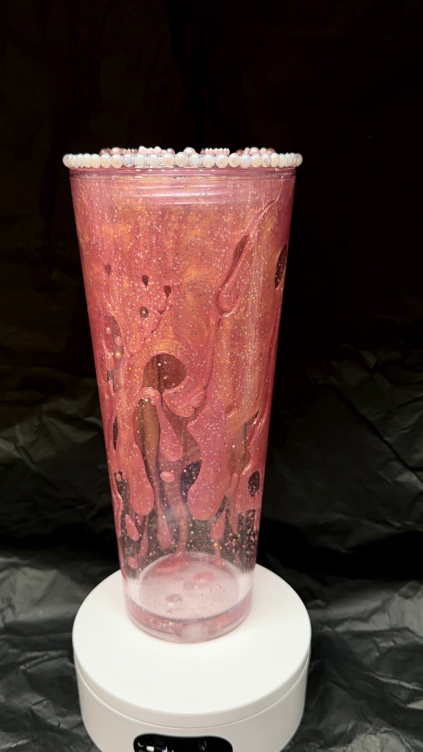 Pink Sparkly 24Oz Lava Tumbler