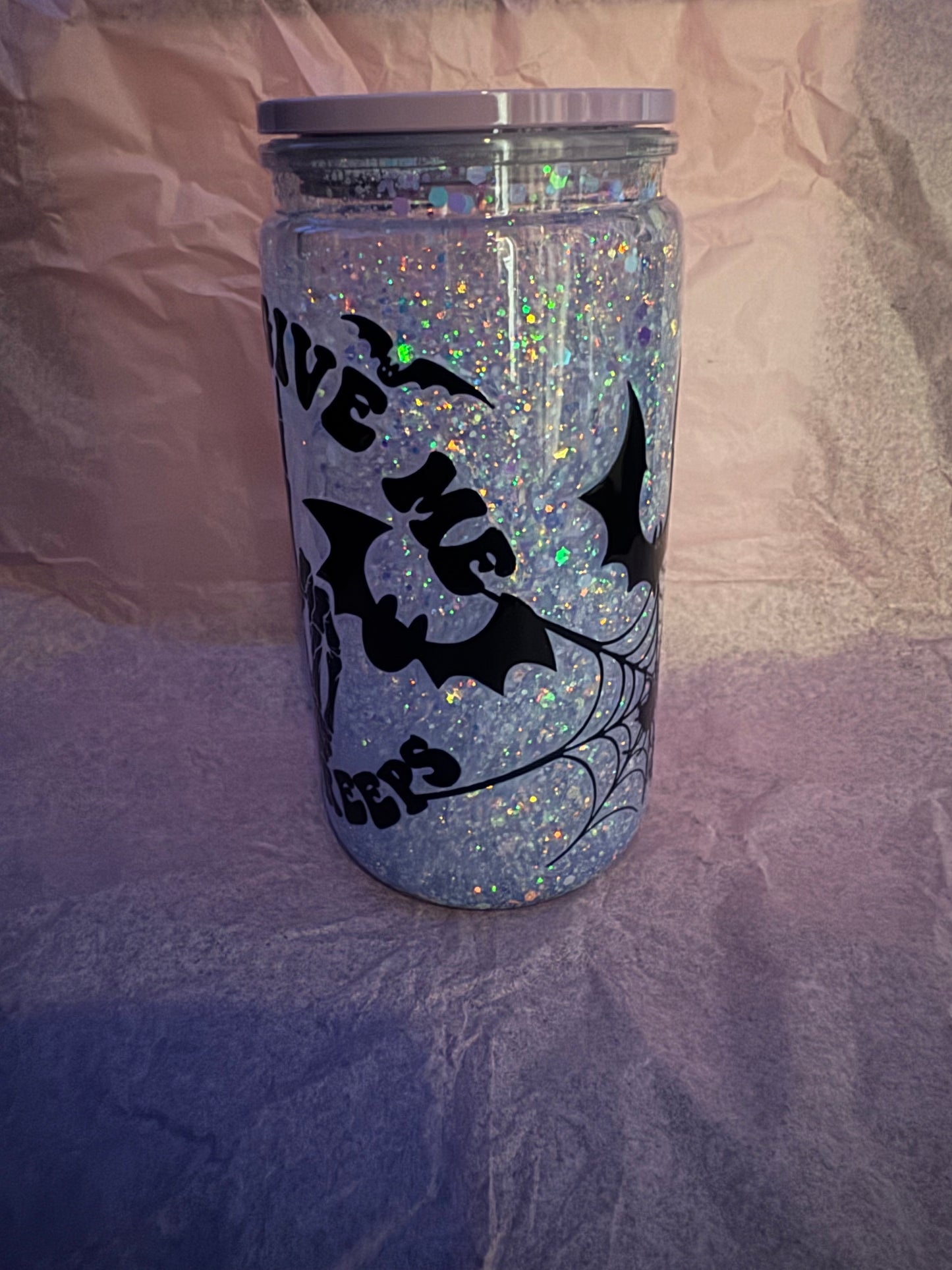 People Give Me The Creeps 16oz Snowglobe Can