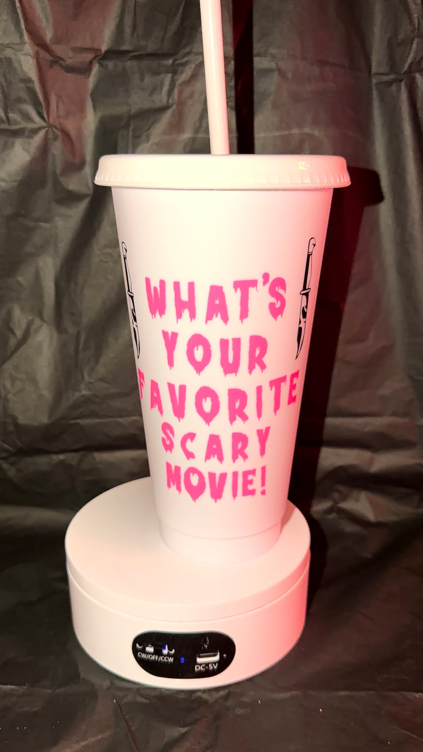 Scream Vinyl Cold Cup 24oz