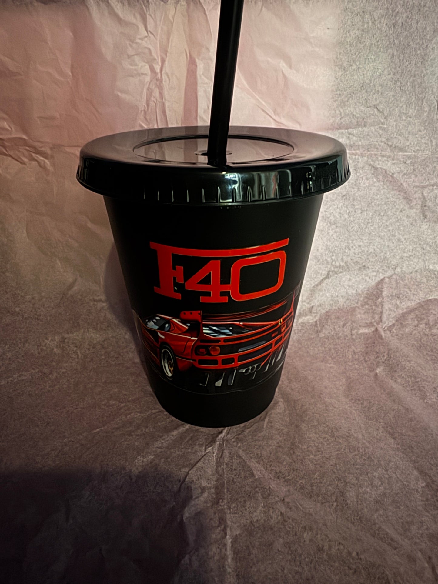 F40 Ferrari 16oz Cold Cup