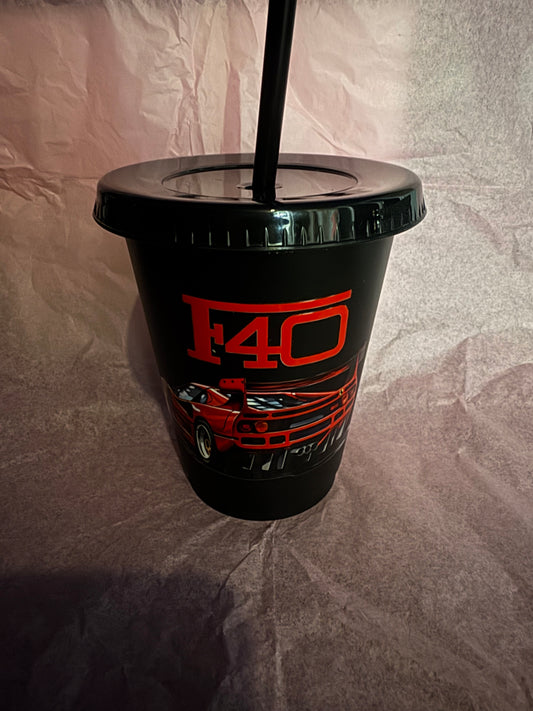 F40 Ferrari 16oz Cold Cup