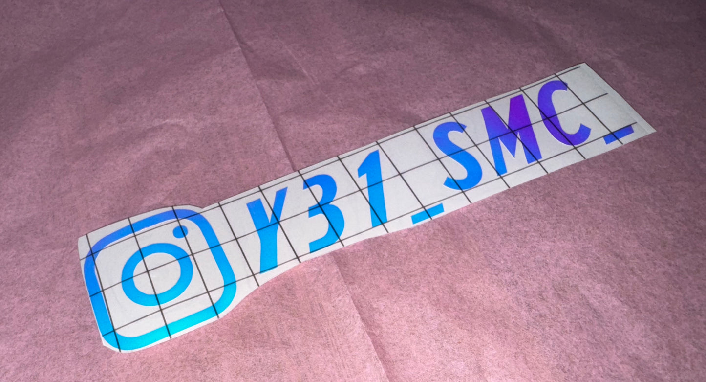 Custom Instagram Vinyl Stickers