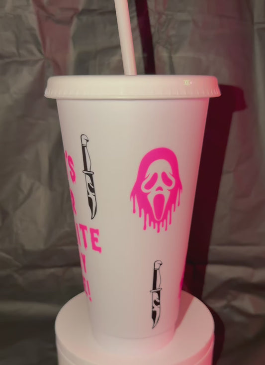 Scream Vinyl Cold Cup 24oz