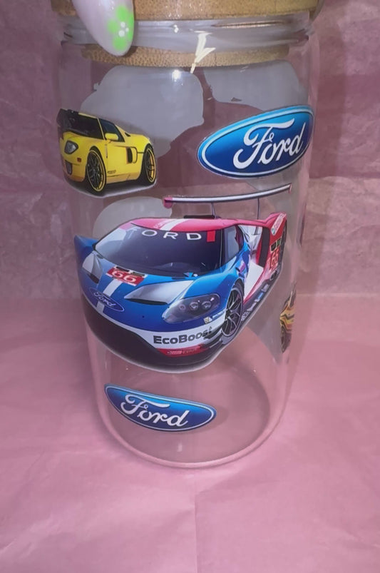 16 Oz Ford Glass Can